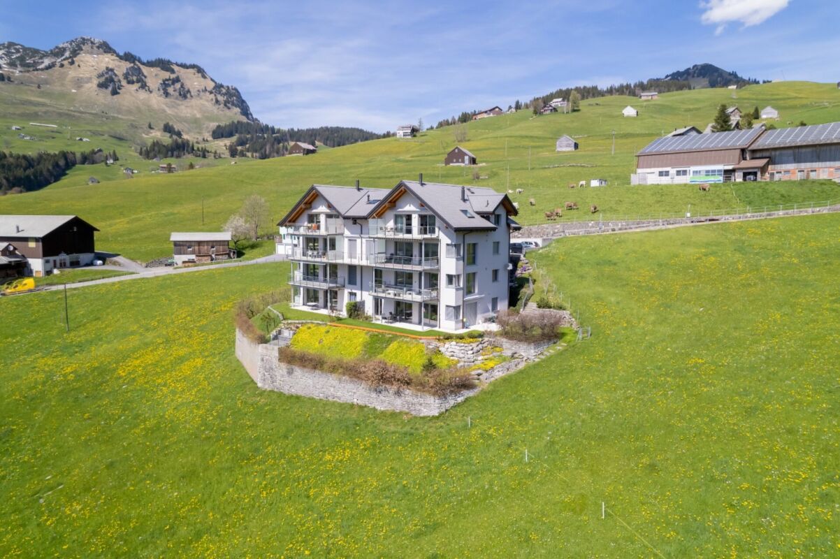 Alpen-Wohnhaus in grüner Hanglage