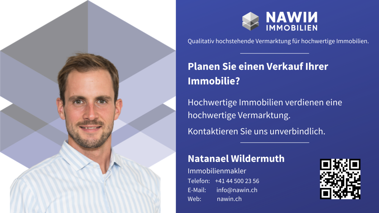 Werbeanzeige eines Immobilienmaklers