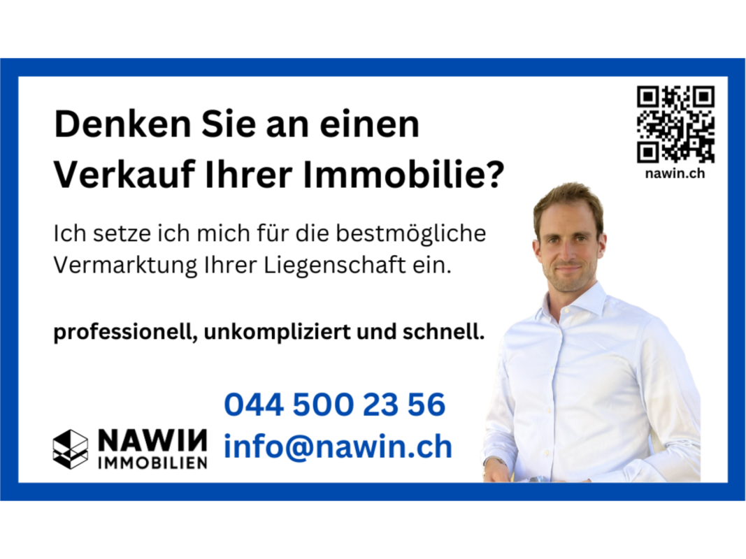 Werbeanzeige für Immobilienverkauf