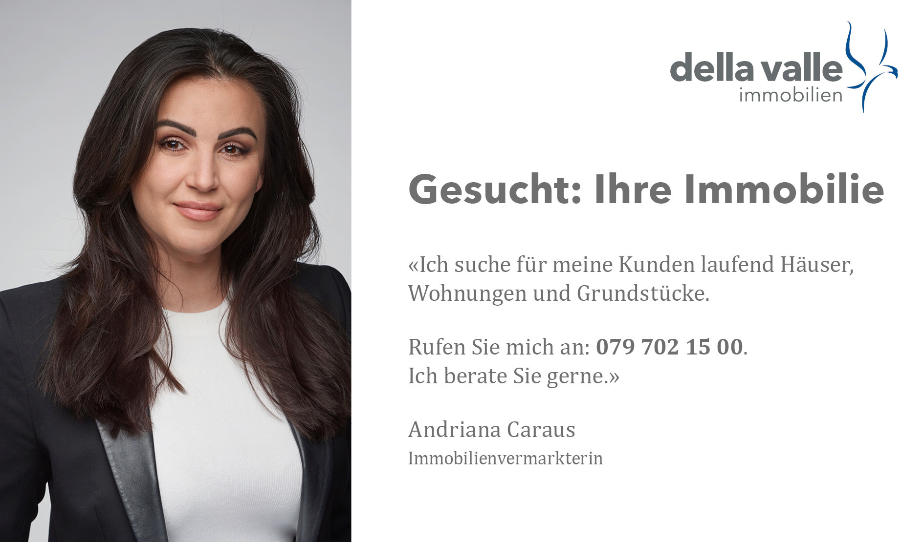 Werbeanzeige eines Immobilienmaklers