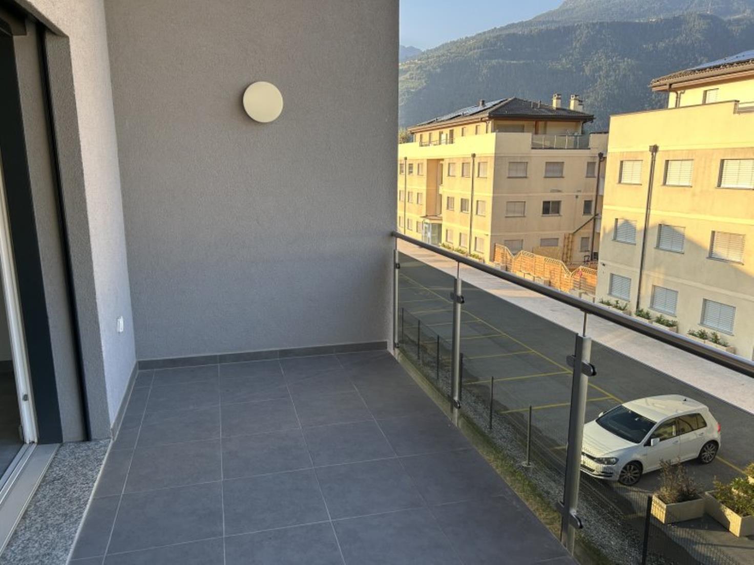 Balkon mit Bergblick