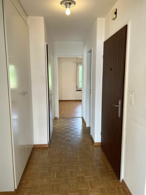 Flur mit Holzboden und Türen