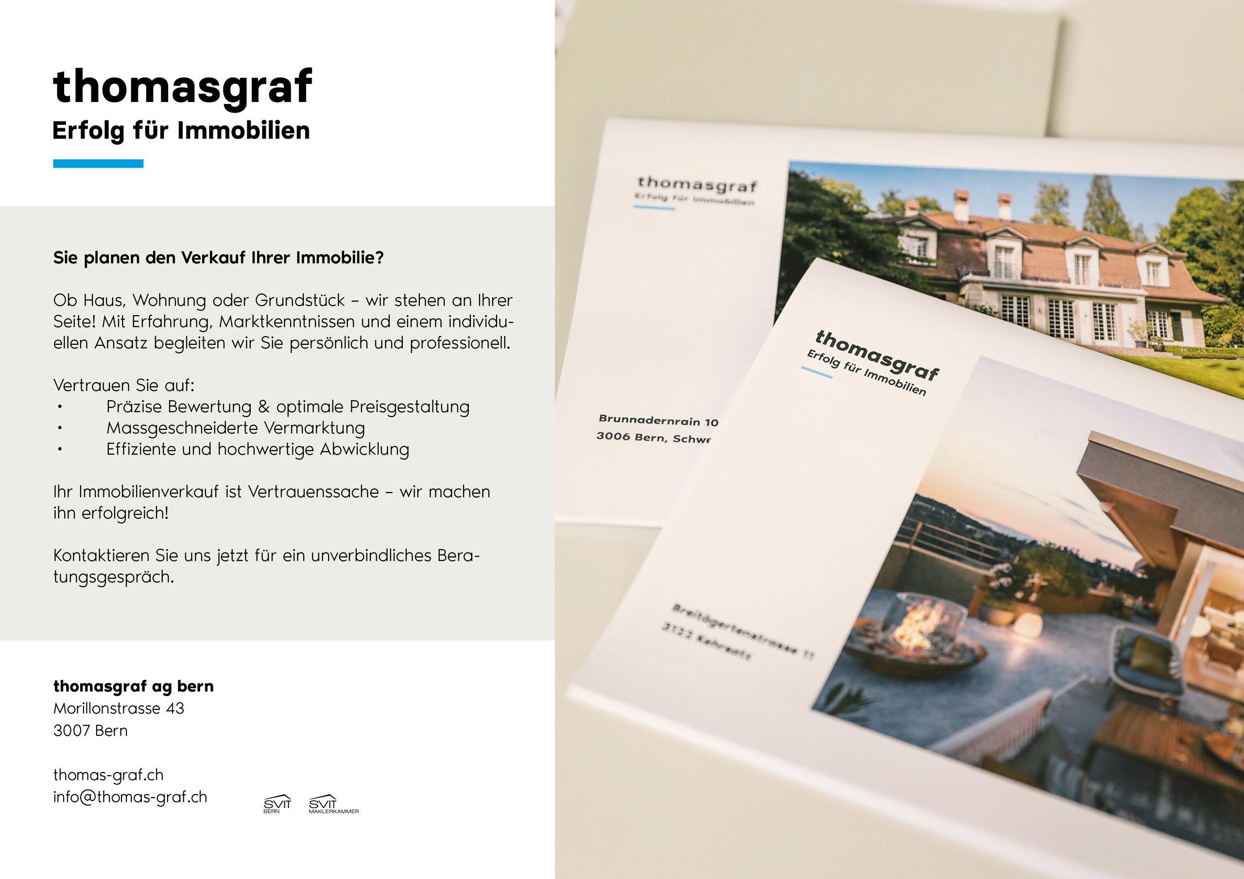 Immobilien-Exposé und Broschüren