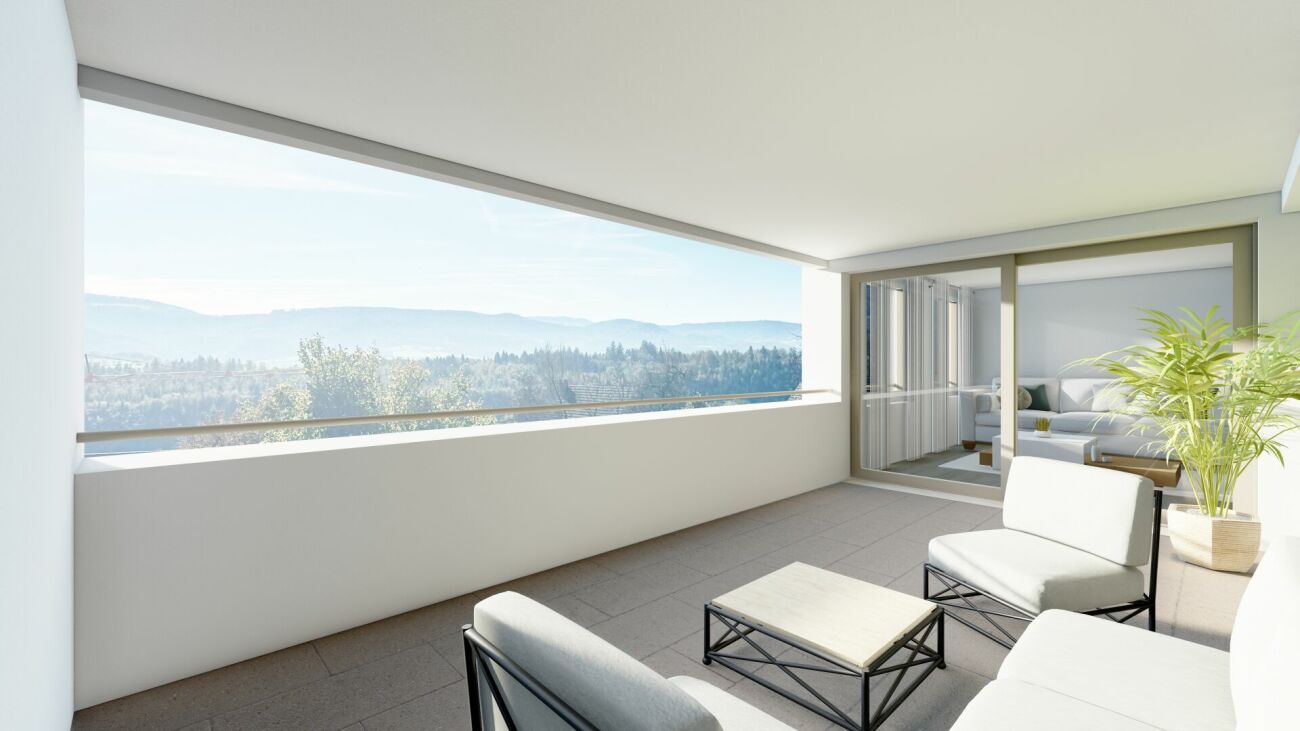 Balkon mit Panoramablick