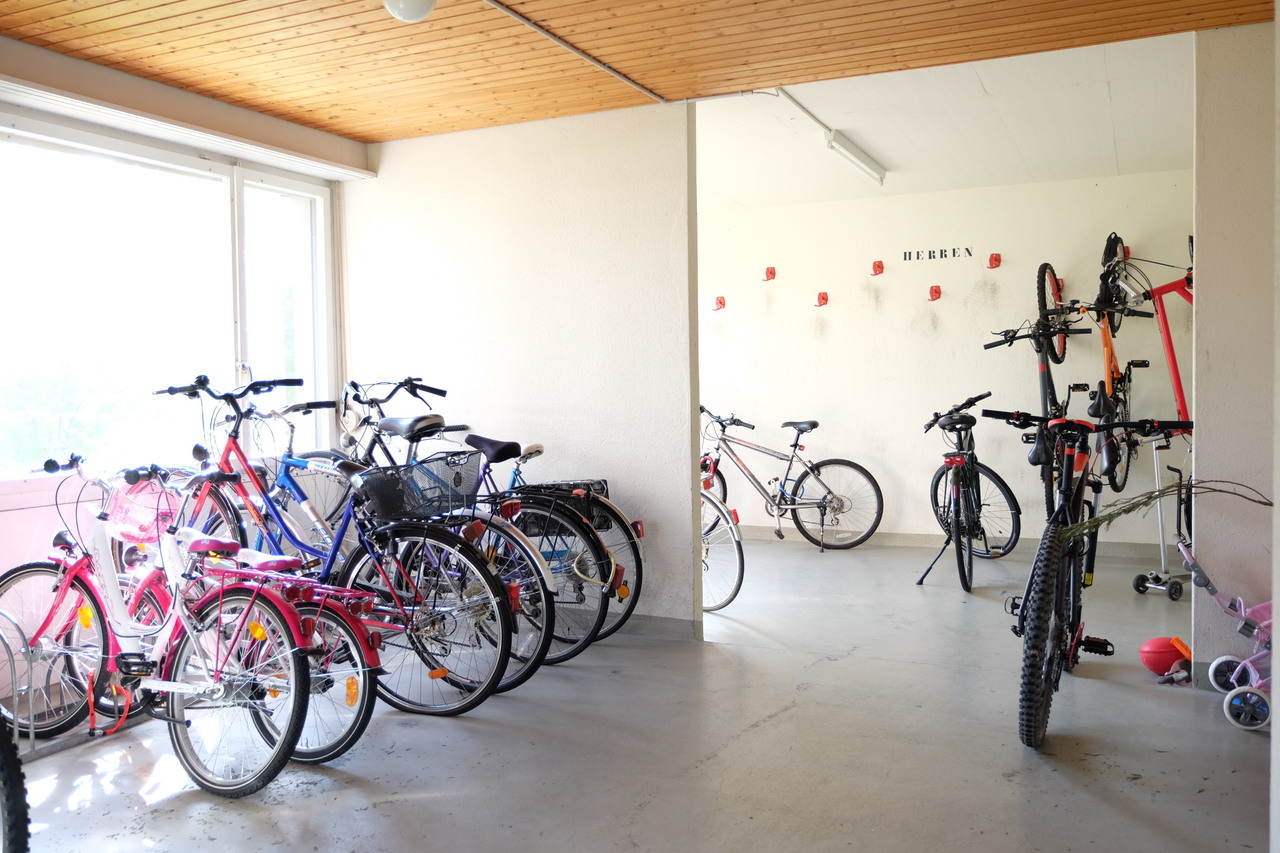 Fahrradraum in einer Garage