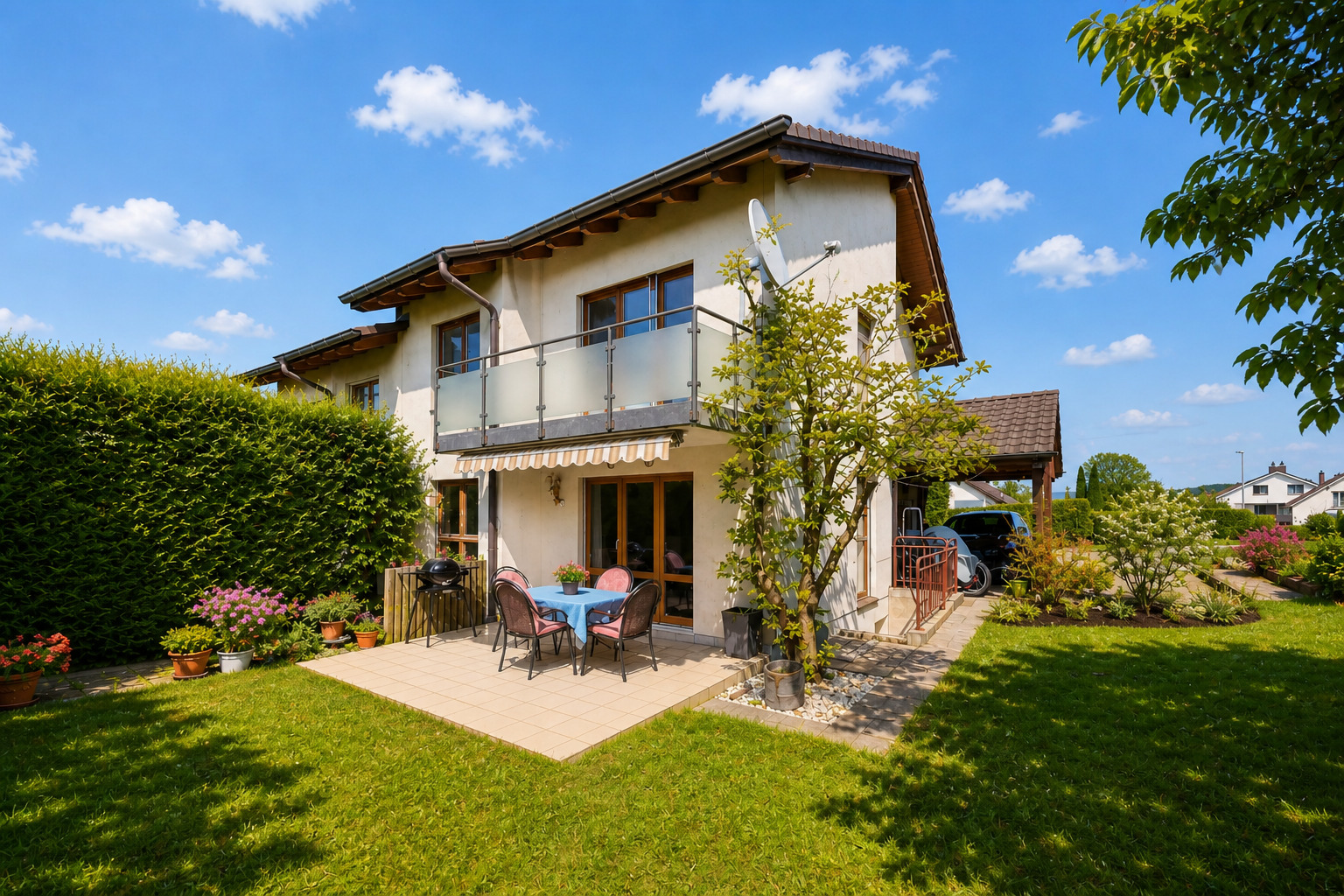 Einfamilienhaus mit Garten und Terrasse