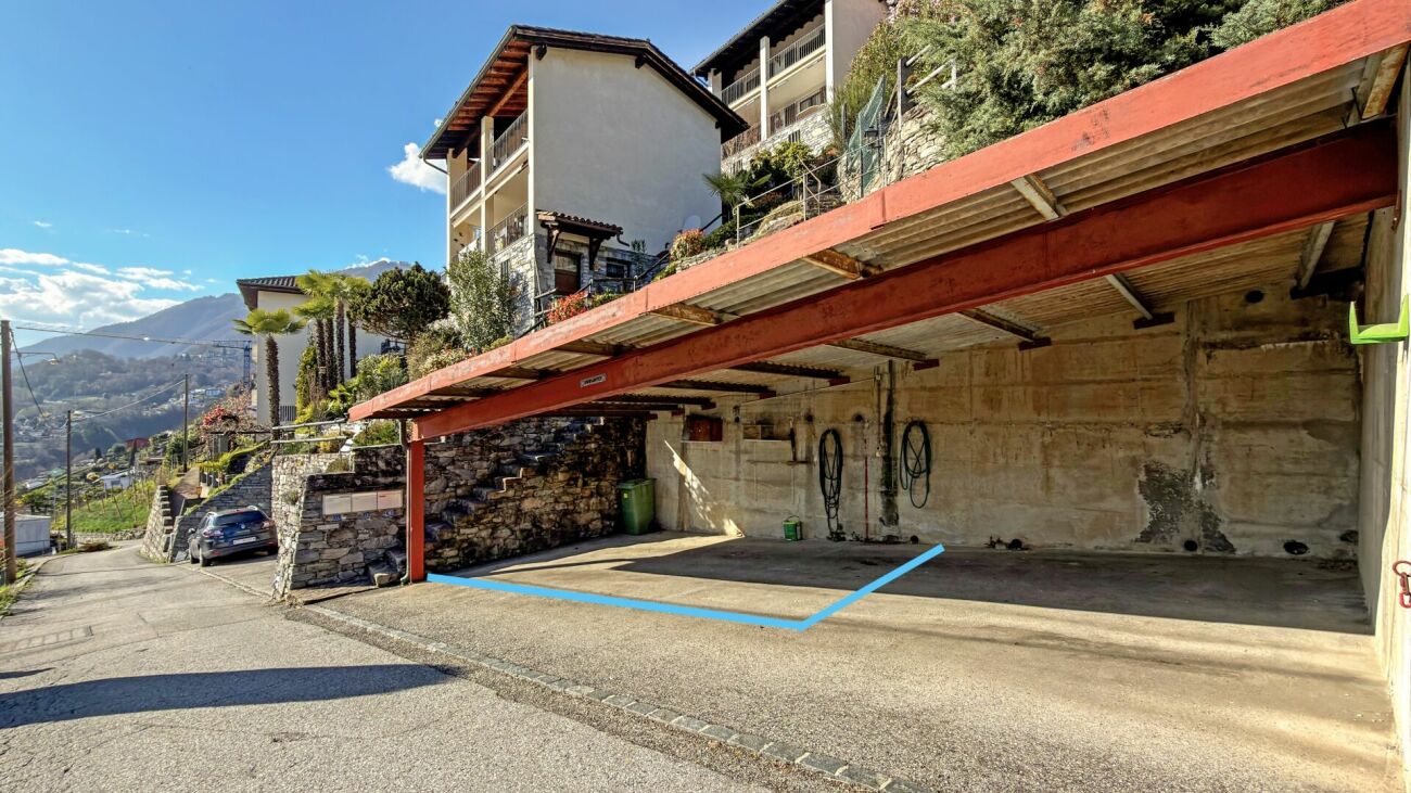 Carport mit Hanglage