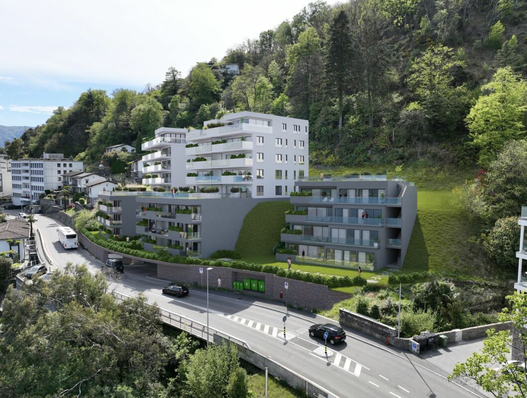 Moderne Wohnanlage am Hang