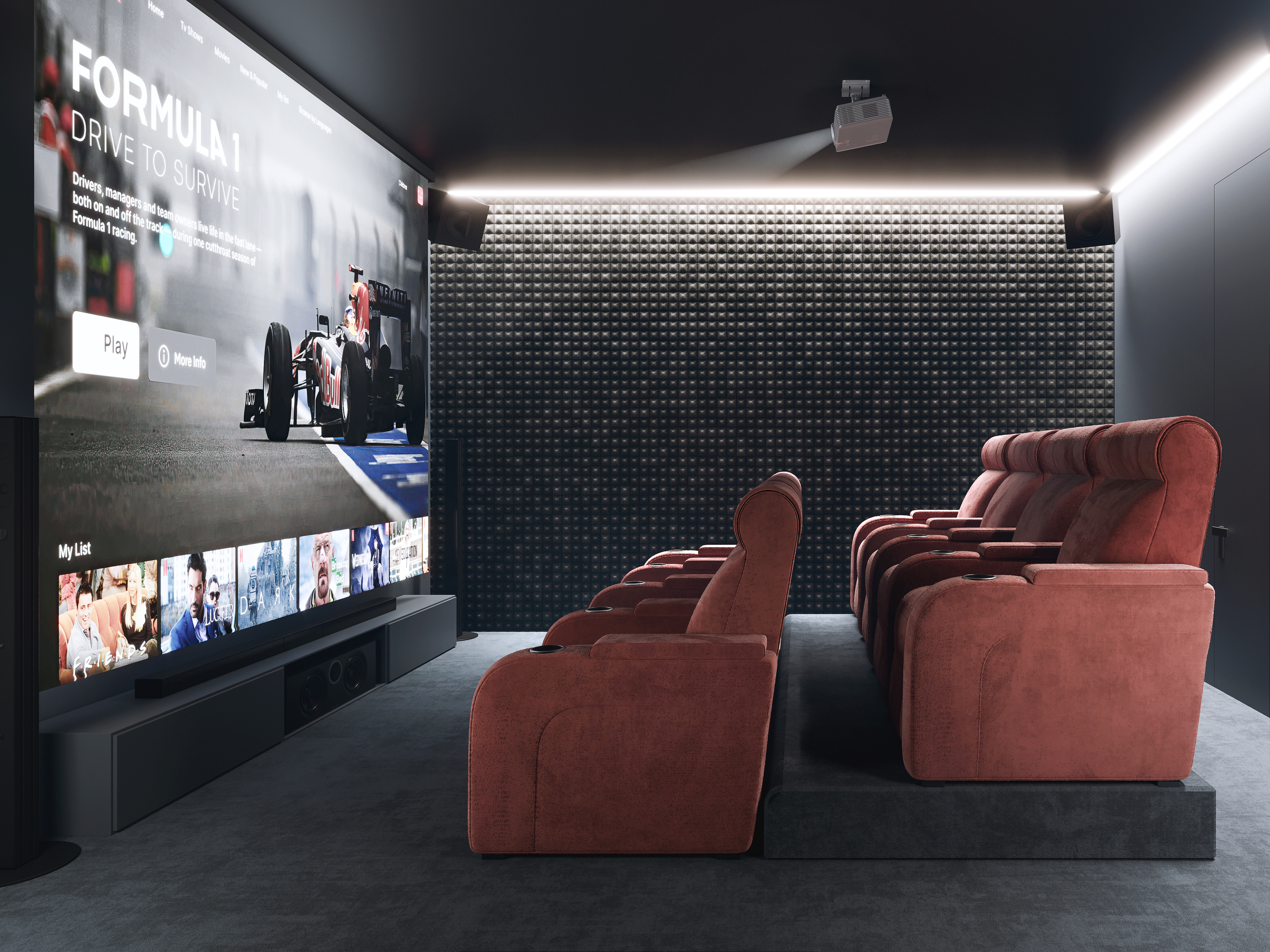 Privates Heimkino mit Kinosesseln