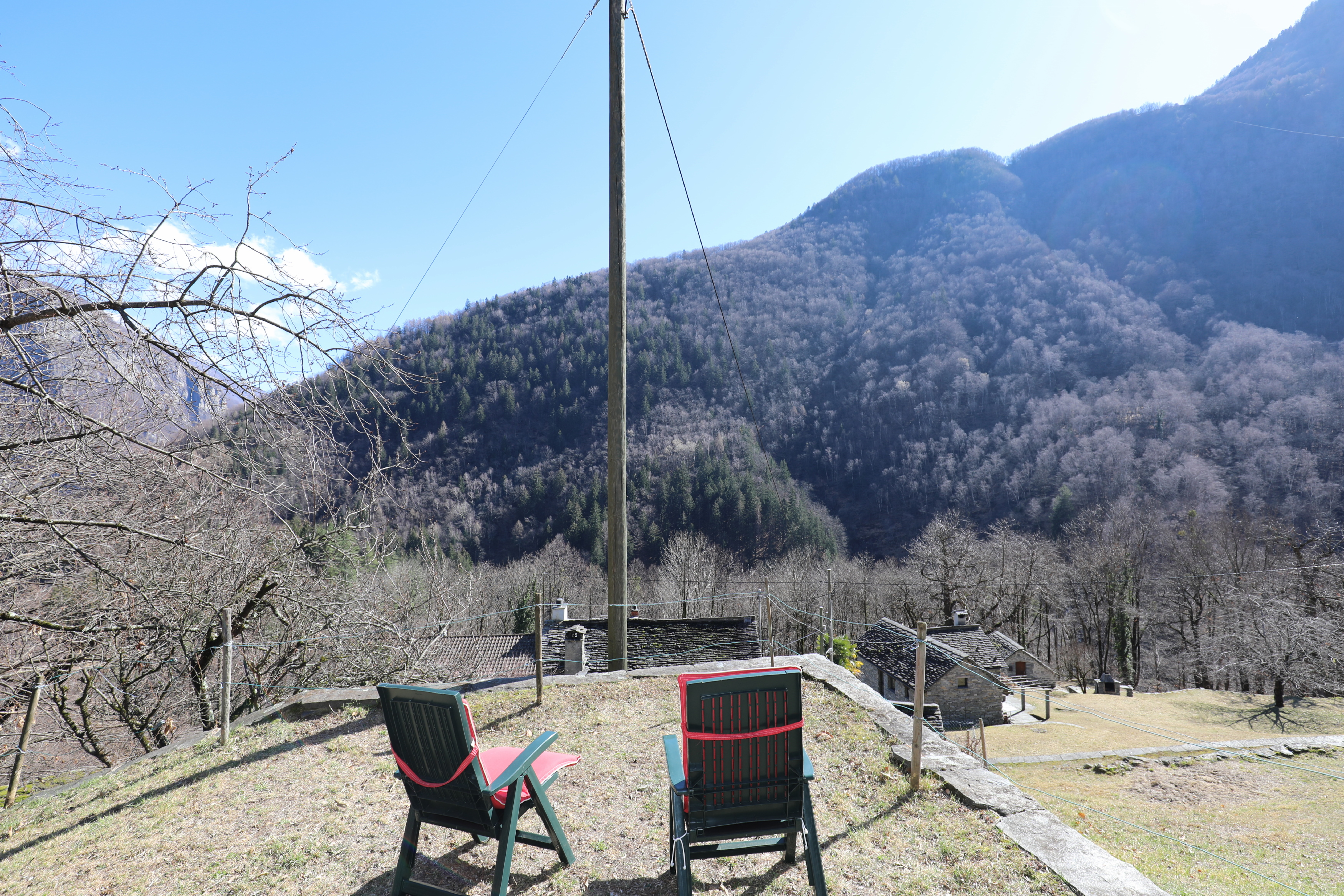 Bergterrasse mit Sitzbereich