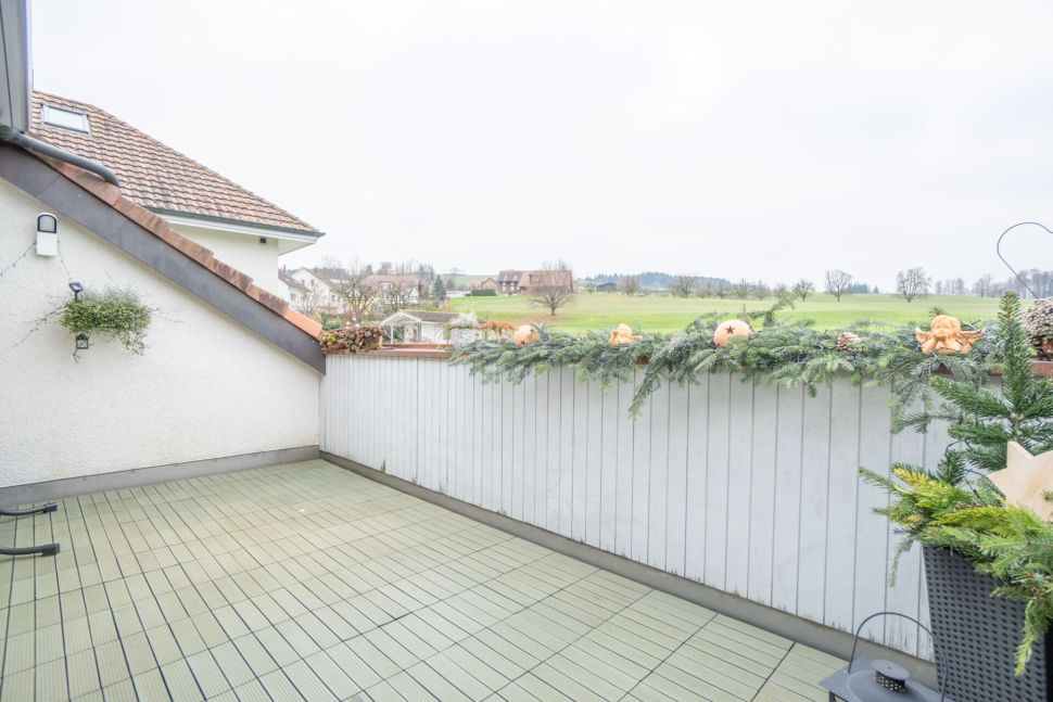 Terrasse mit Blick ins Grüne