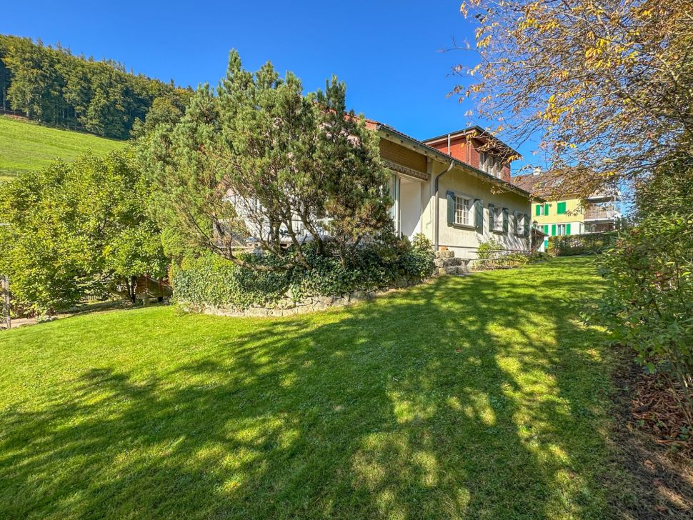 Gartenansicht eines Hauses