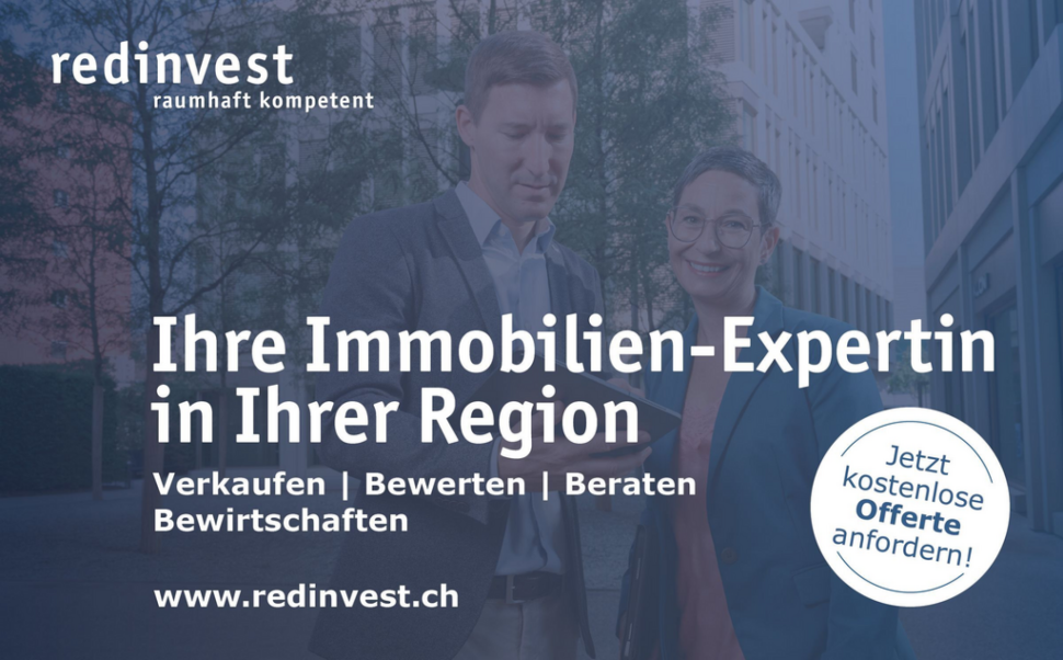 Werbeplakat für Immobilienberatung
