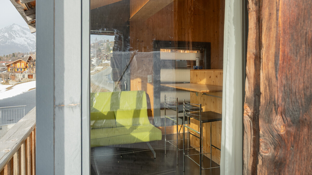 Balkon mit Bergblick