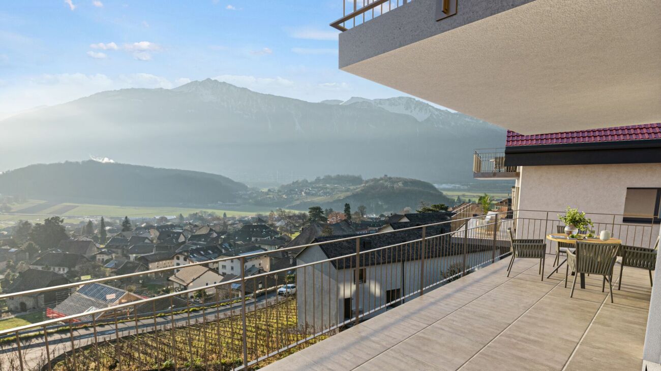 Balkon mit Panoramablick