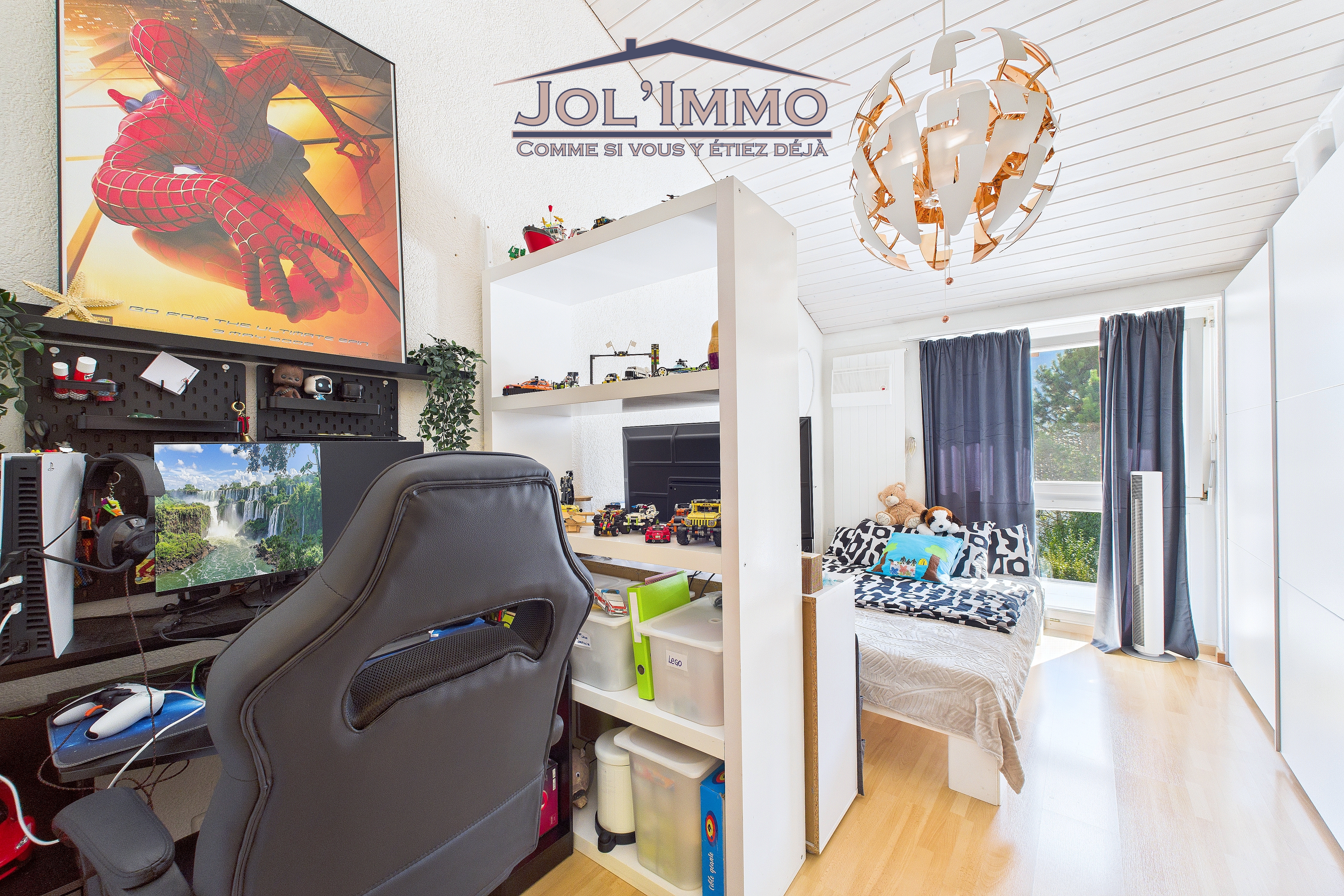 Spielzimmer mit Schlafbereich