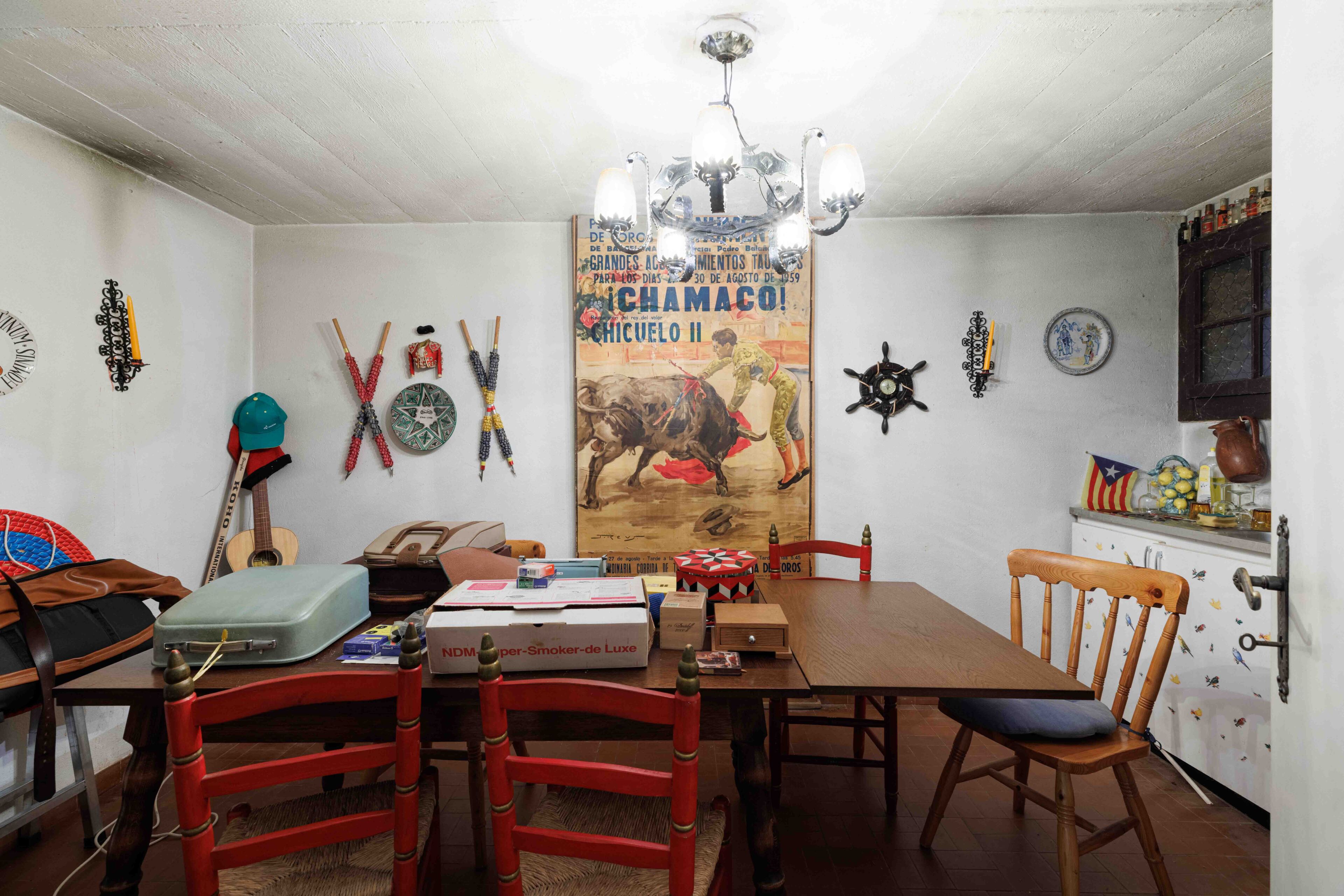 Esszimmer mit rustikalem Dekor