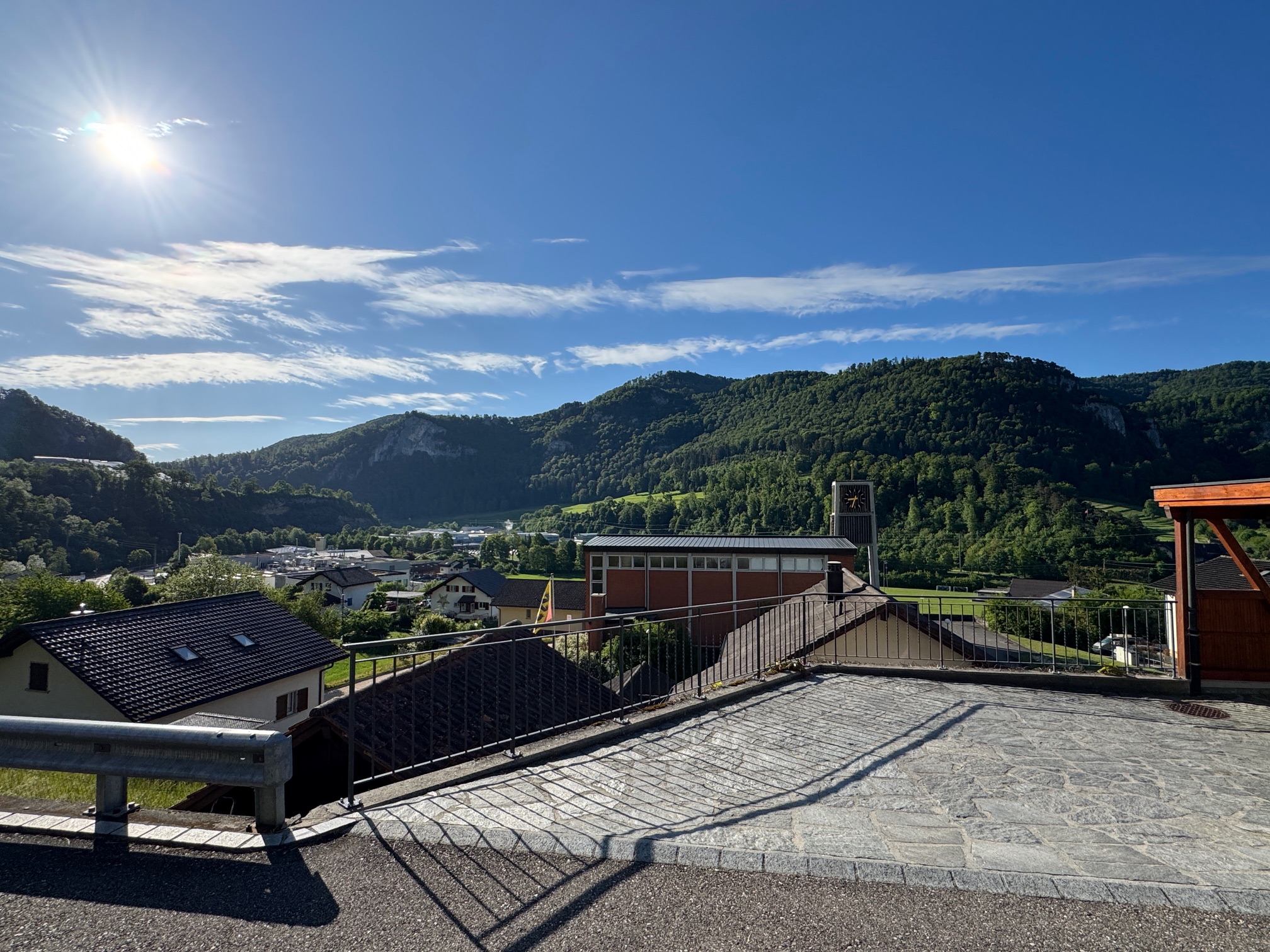 Bergpanorama mit Dachterrasse