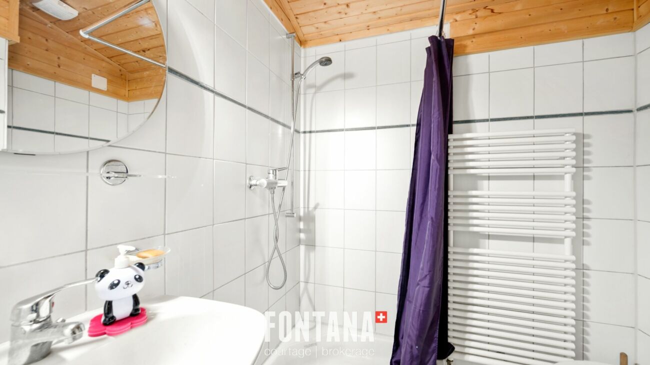 Badezimmer mit Dusche