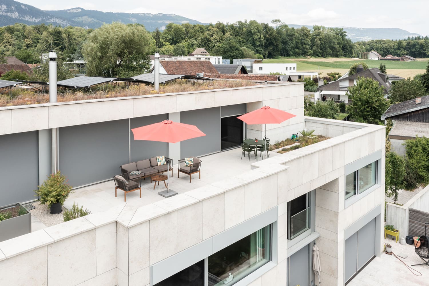 Dachterrasse mit Panoramablick