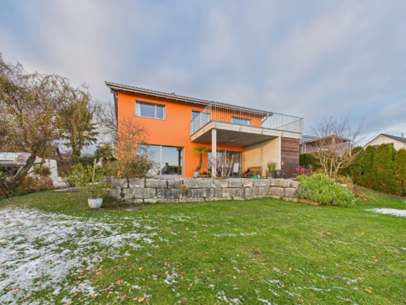 Modernes Einfamilienhaus mit Garten