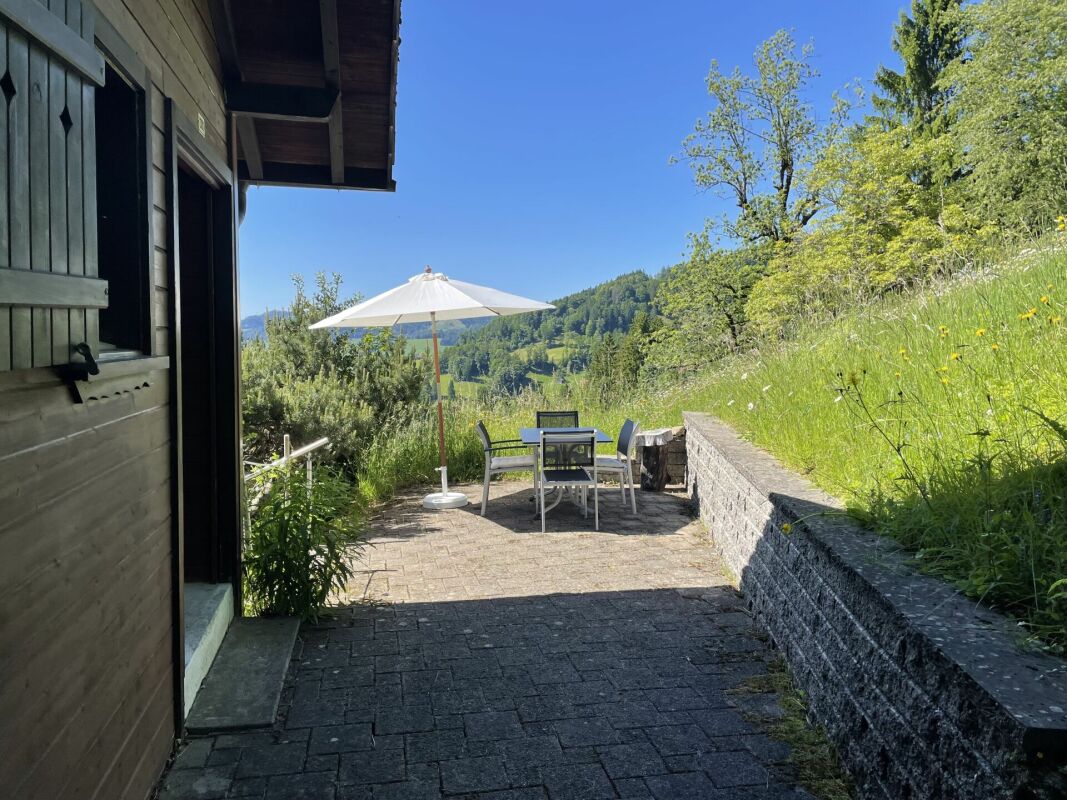 Terrasse mit Bergblick