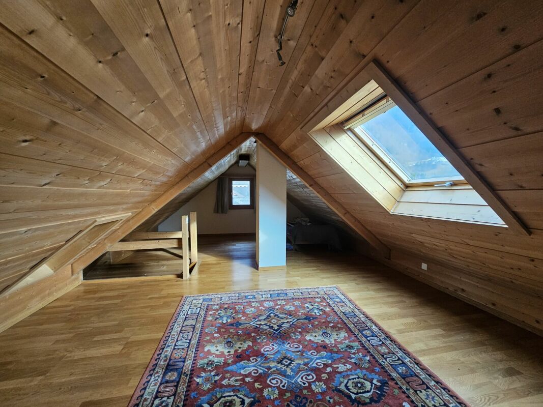 Ausgebauter Dachboden mit Holzausbau