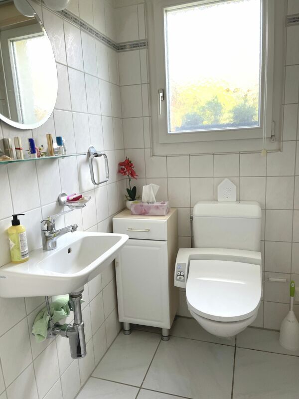 Helles Gäste-WC mit Fenster