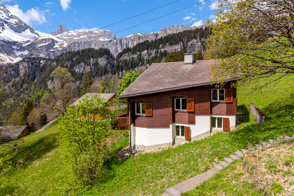 Alpenhaus am Hang
