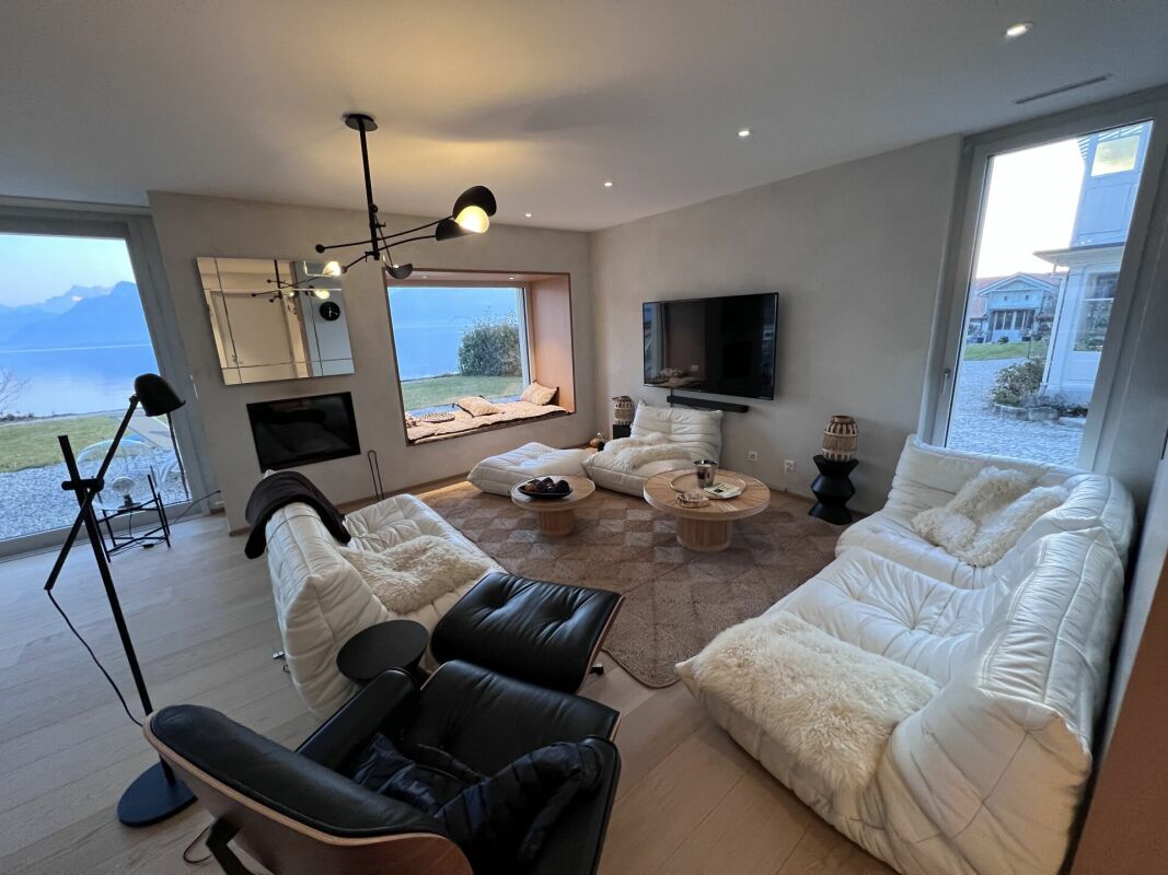 Wohnzimmer mit Panoramablick