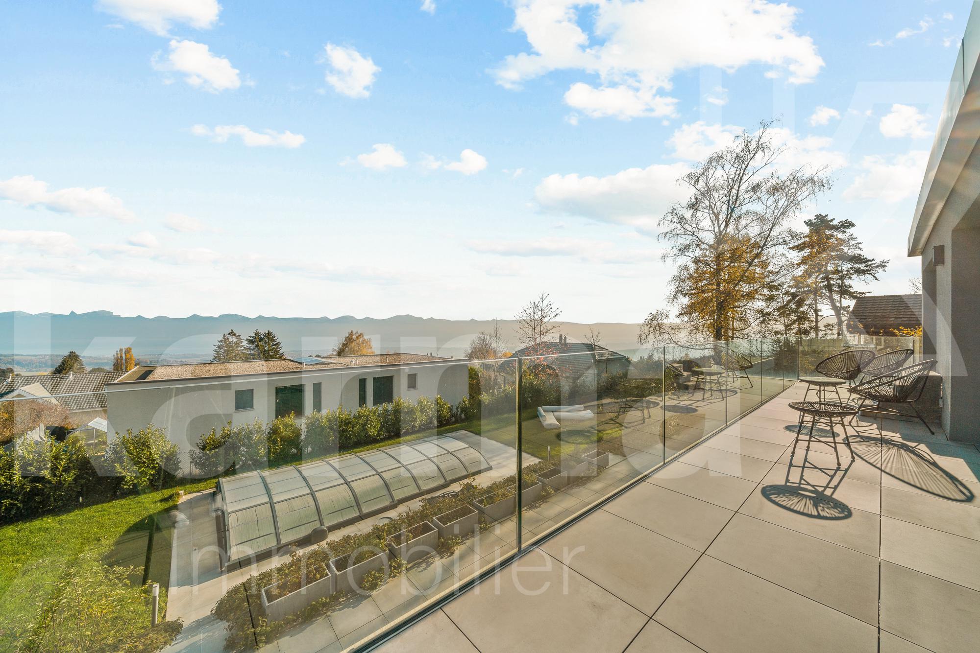 Balkon mit Panoramablick