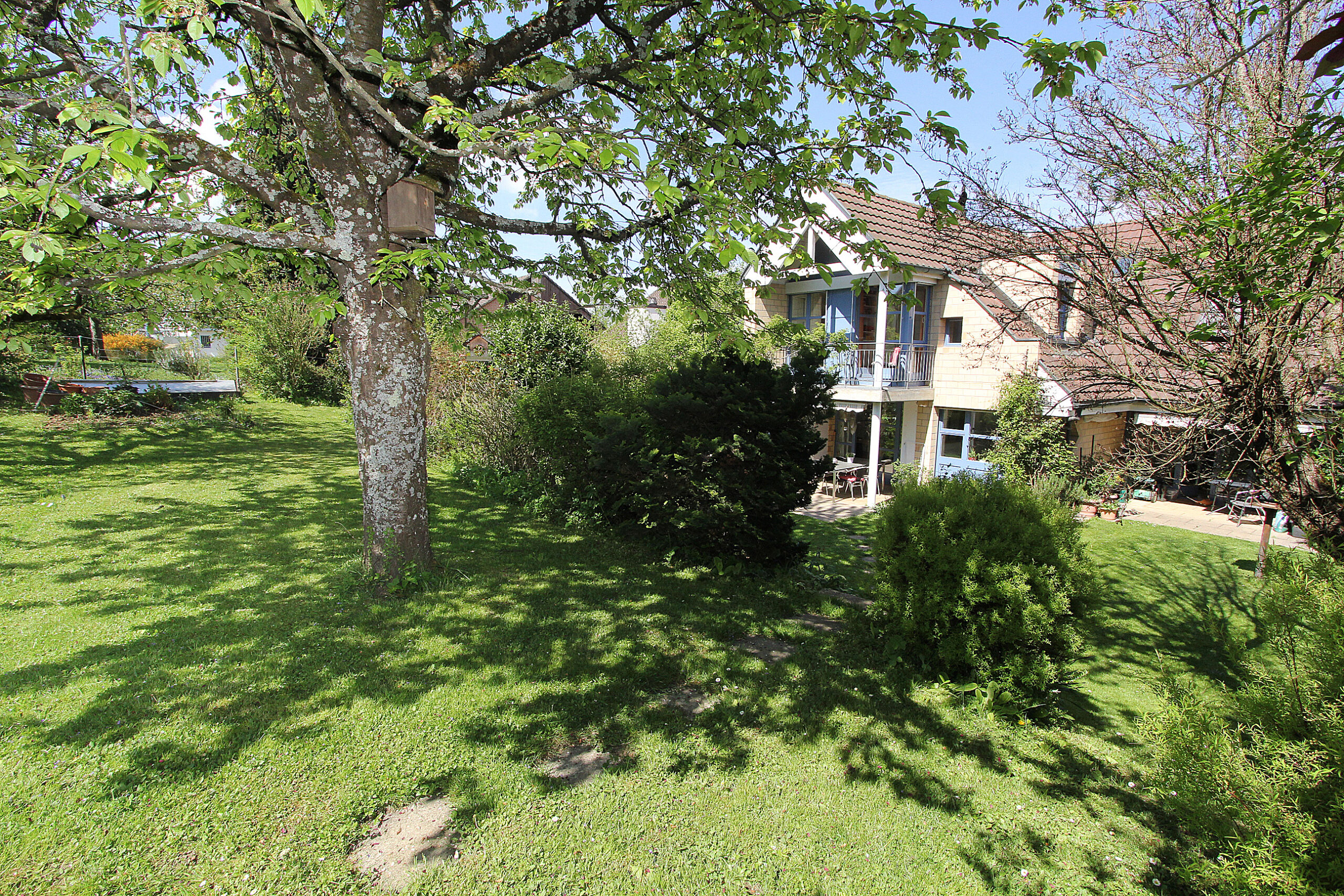 Großer Garten mit Wohnhaus