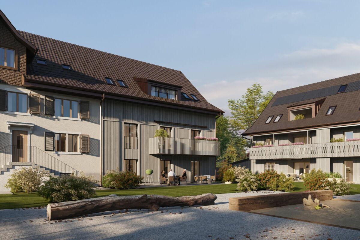 Wohnanlage mit Innenhof und Spielbereich