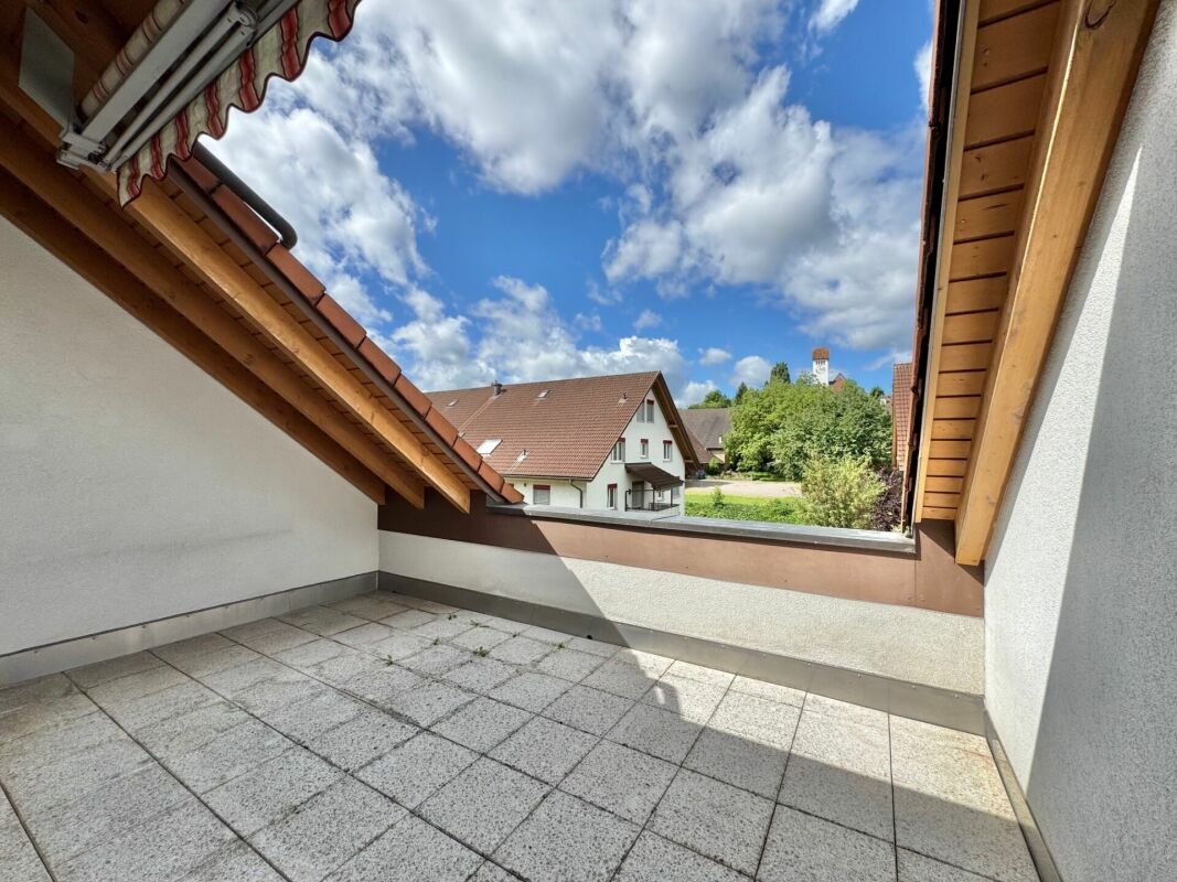 Dachterrasse mit Blick ins Grüne