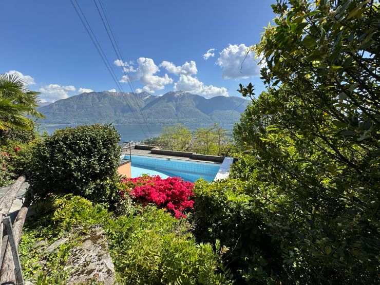 Pool mit Bergblick