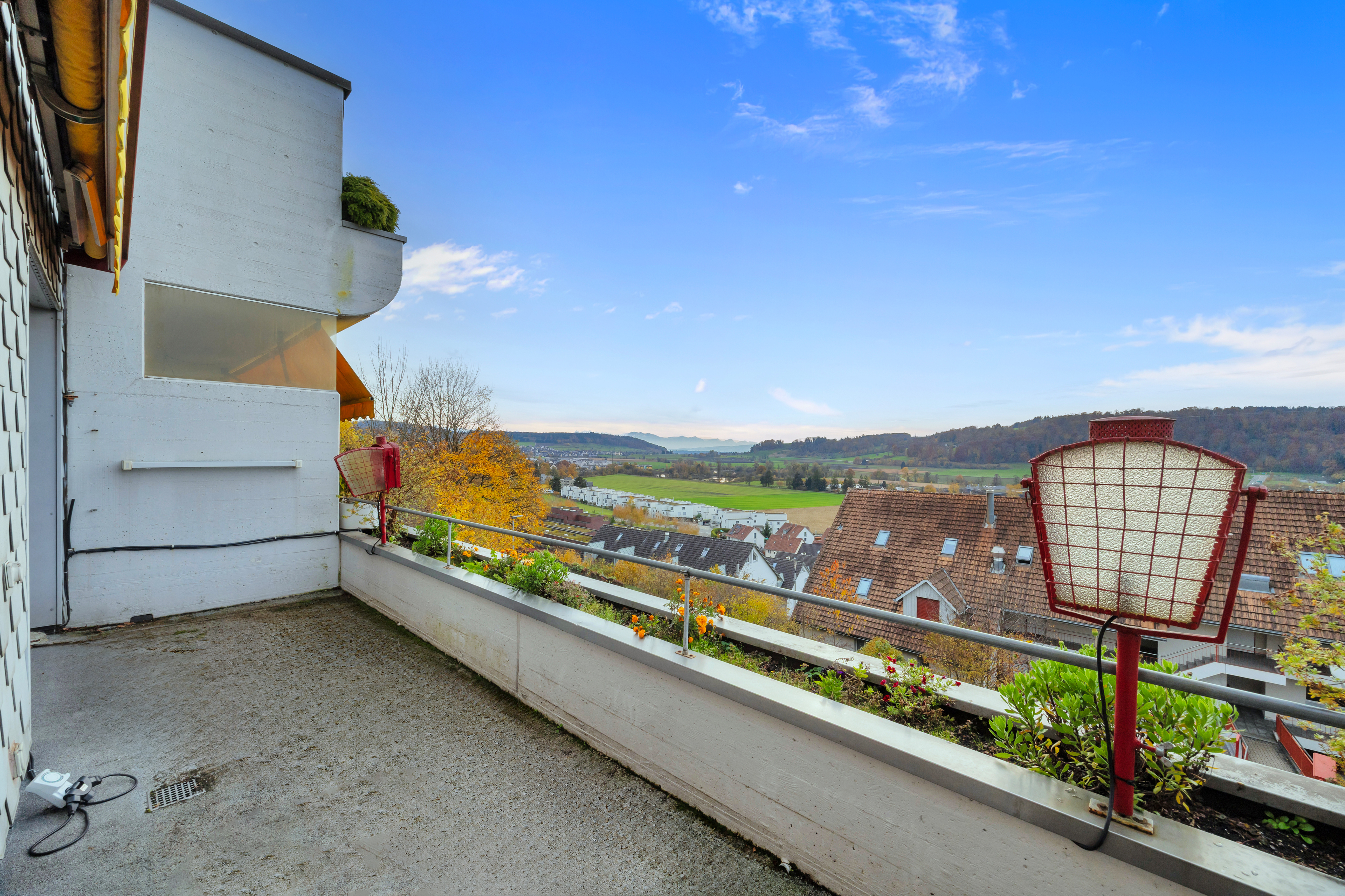 Balkon mit weiter Aussicht