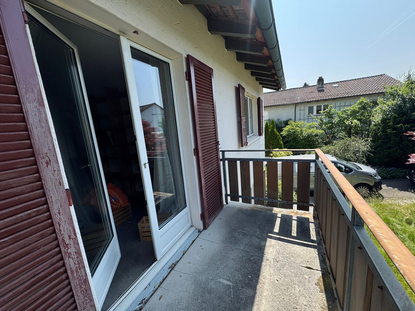 Balkon mit Blick ins Grüne