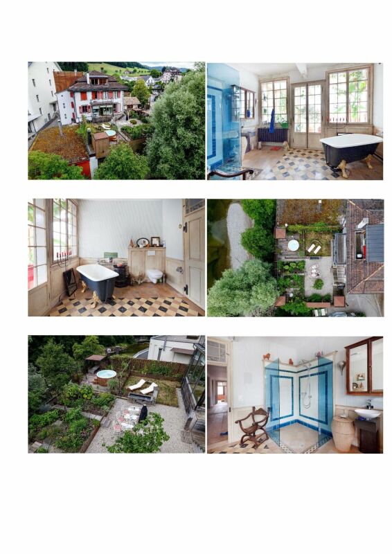 Historische Villa mit Garten und Badezimmern
