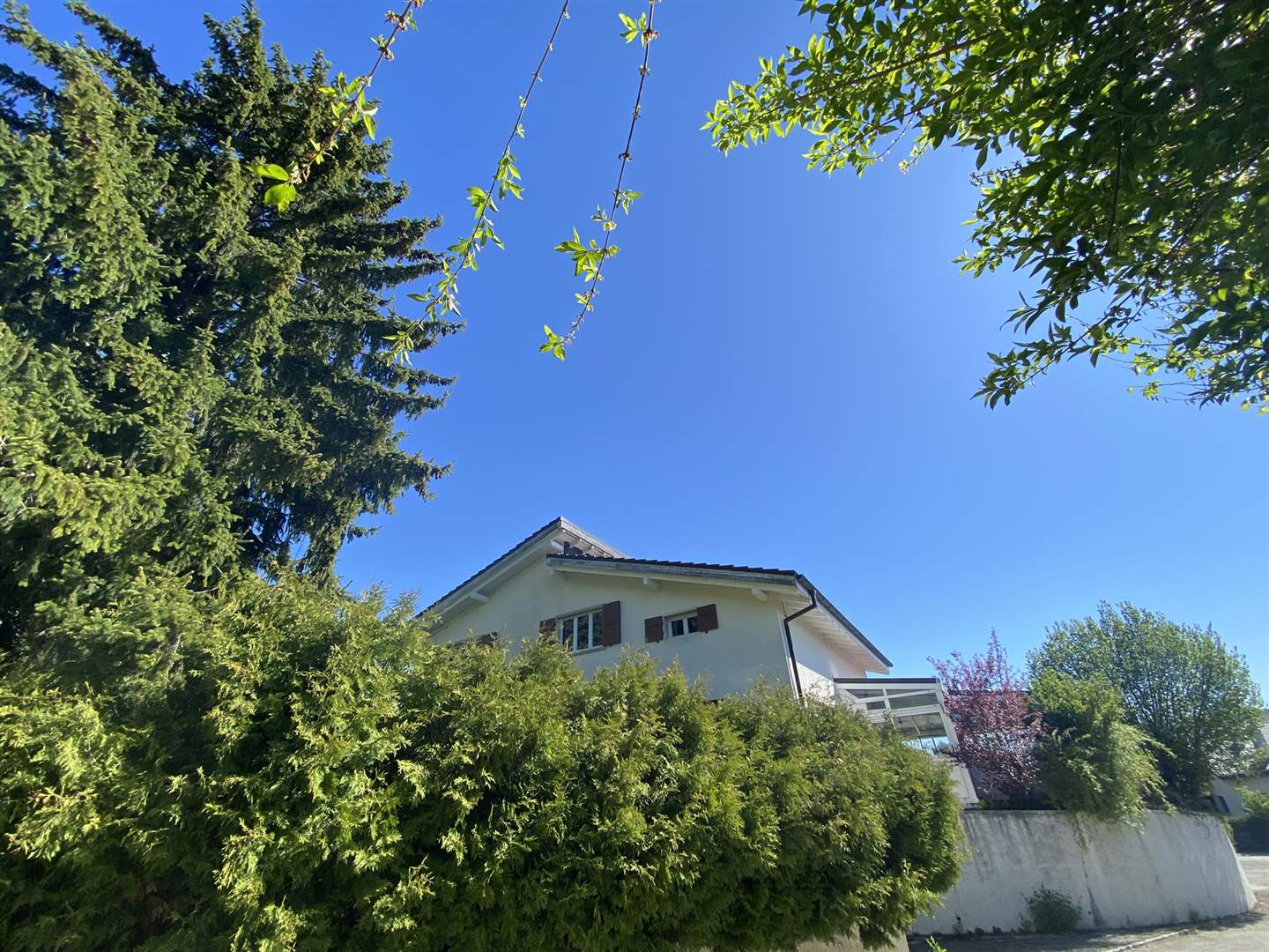 Wohnhaus mit Gartenansicht