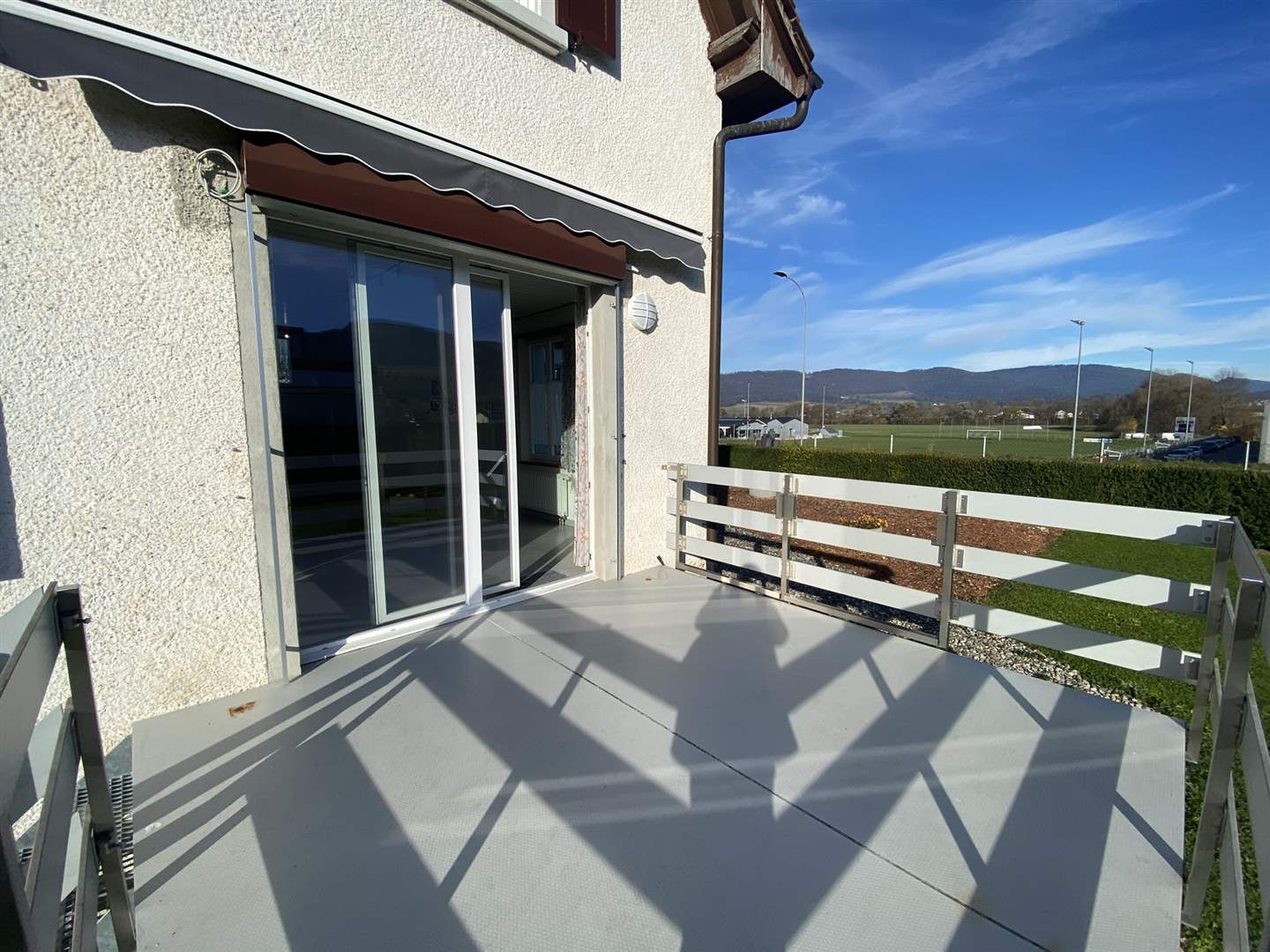 Balkon mit Blick ins Grüne