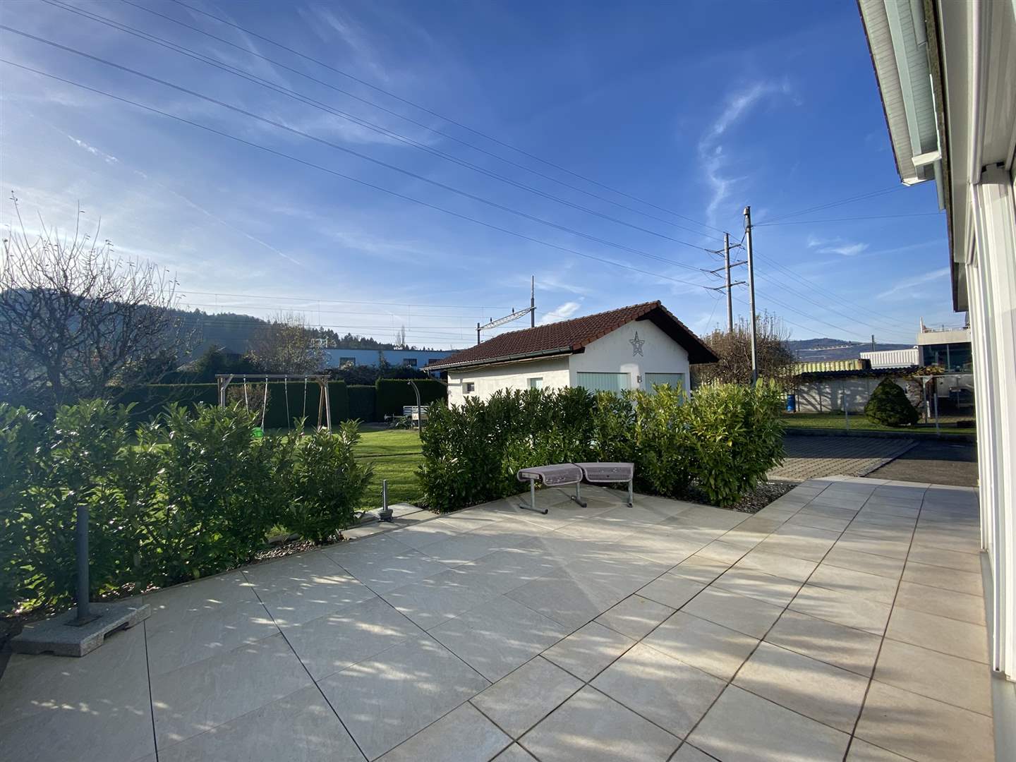 Terrasse mit Gartenblick