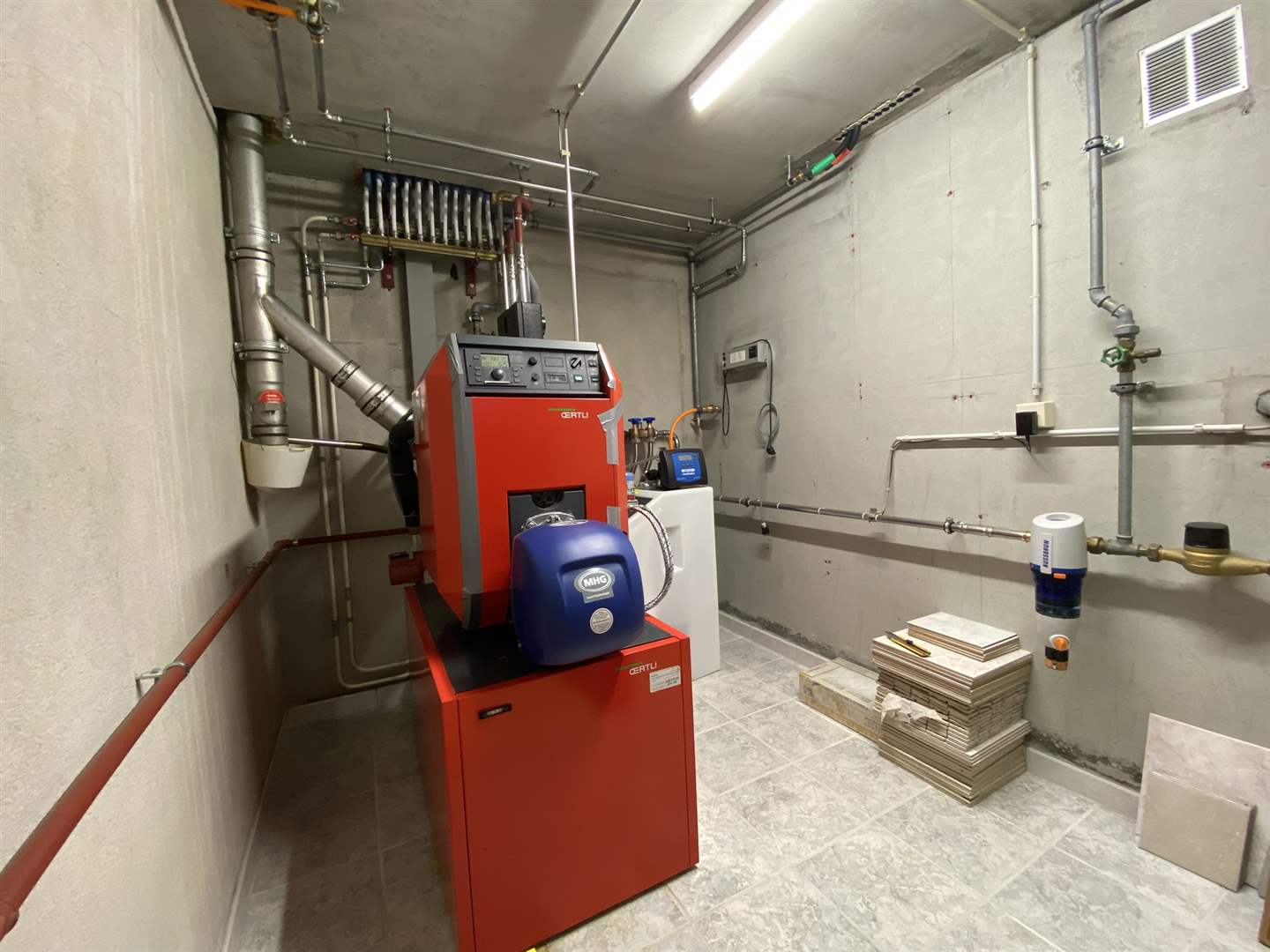 Heiz- bzw. Technikraum mit Kesselanlage