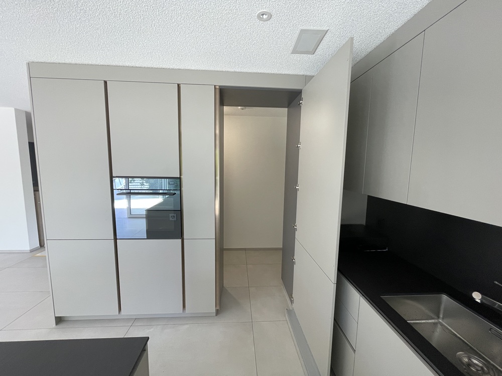 Moderne Küche mit Einbauschränken