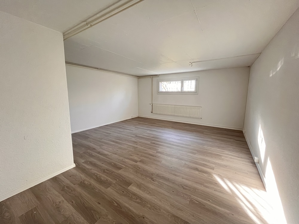 Leeres Zimmer mit Laminatboden