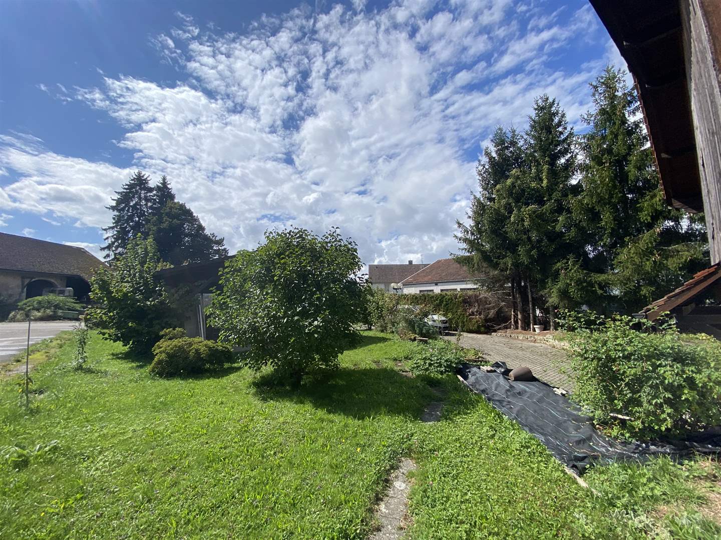Garten mit Zufahrt