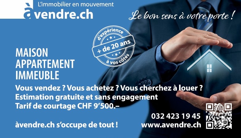 Werbeanzeige für Immobilienvermittlung