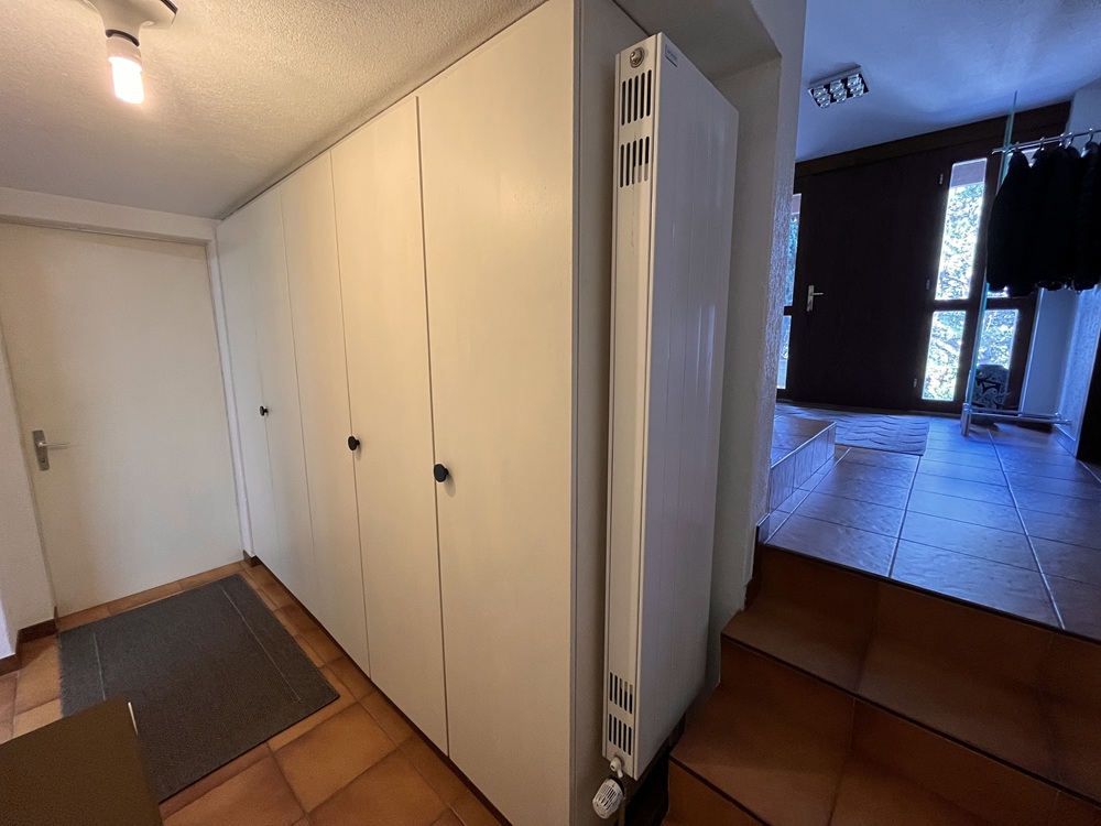 Flur mit Einbauschrank und Hauseingang
