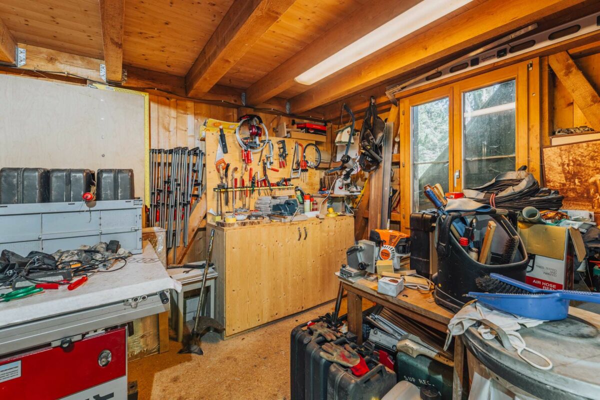 Werkstatt mit Werkzeugen