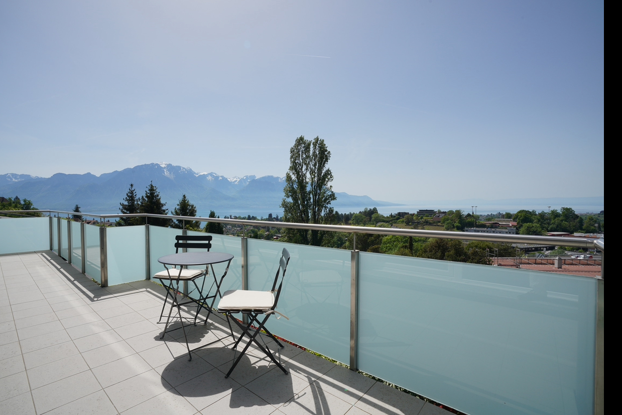 Balkon mit Panoramablick