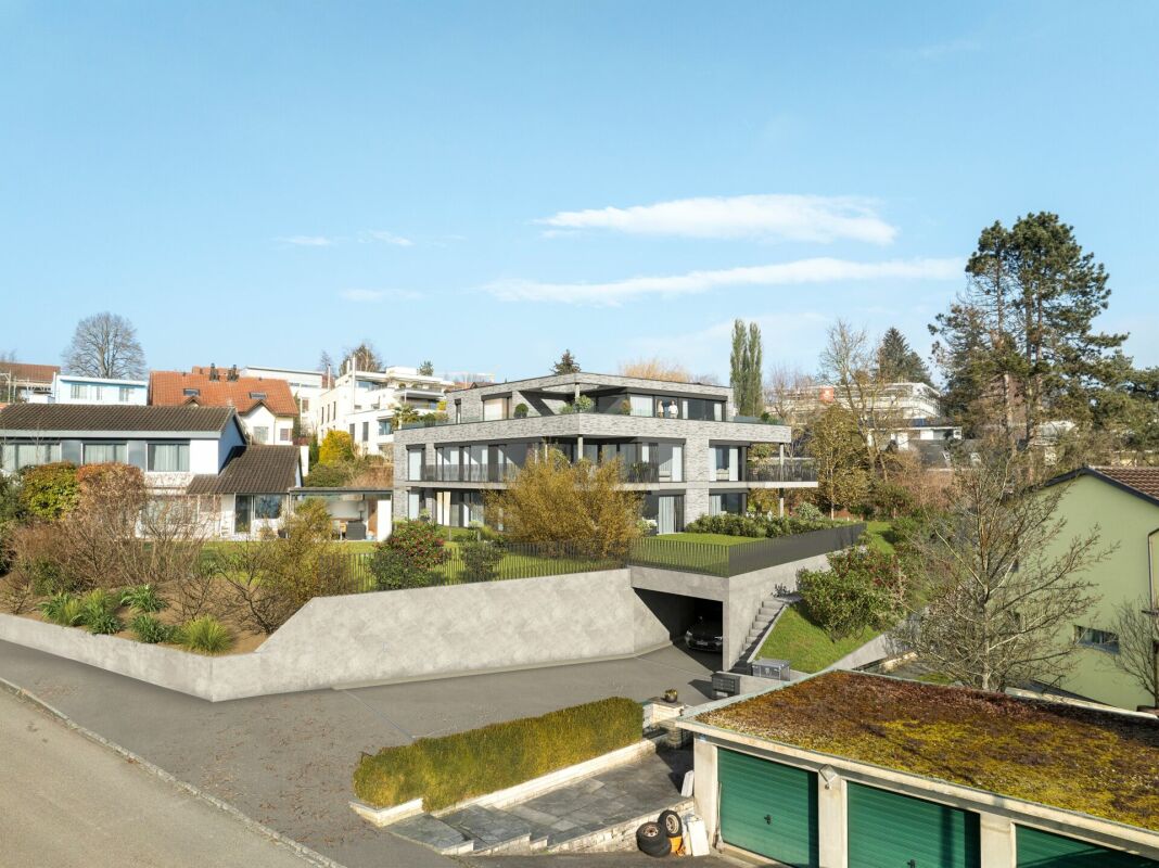 Moderne Wohnanlage am Hang